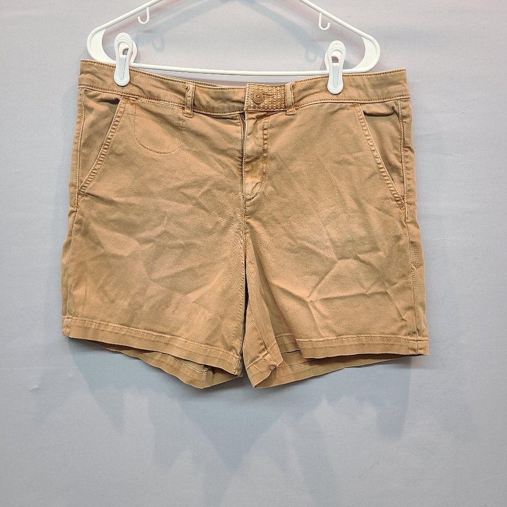 Anthropologie Tan Cotton Casual Shorts